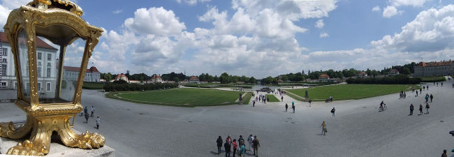 Panorama aus der Nymphenburg Nymphenburg