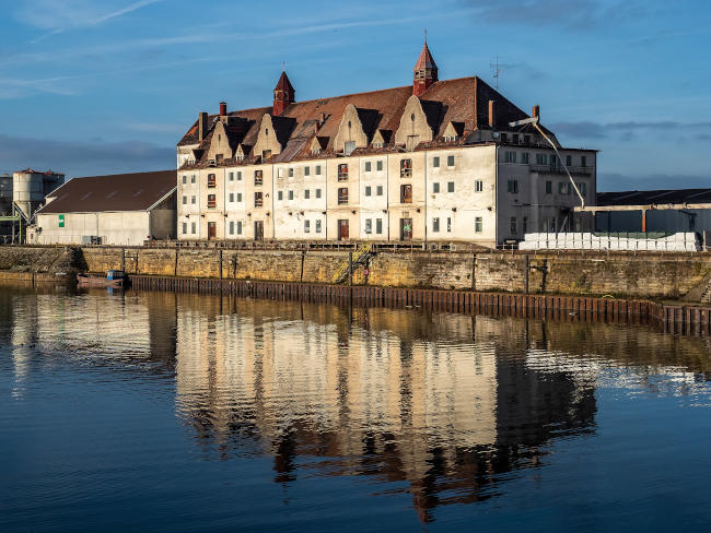 Getreidespeicher im Bayernhafen Bamberg, © Reinhold Möller